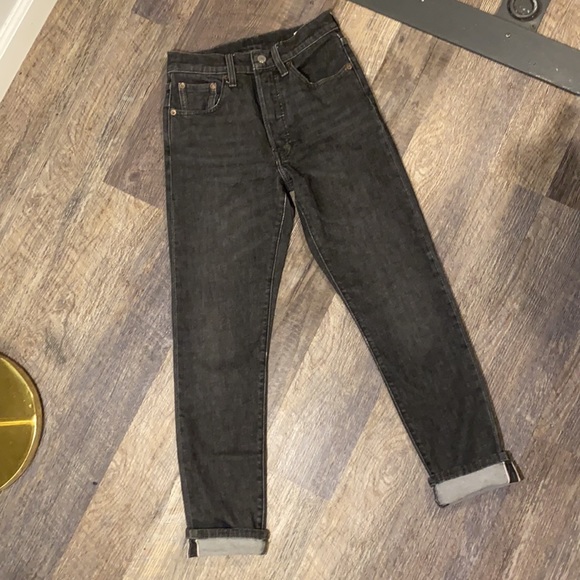 Levi’s Black 501 Italian Selvedge Denim Jeans - Picture 3 of 12